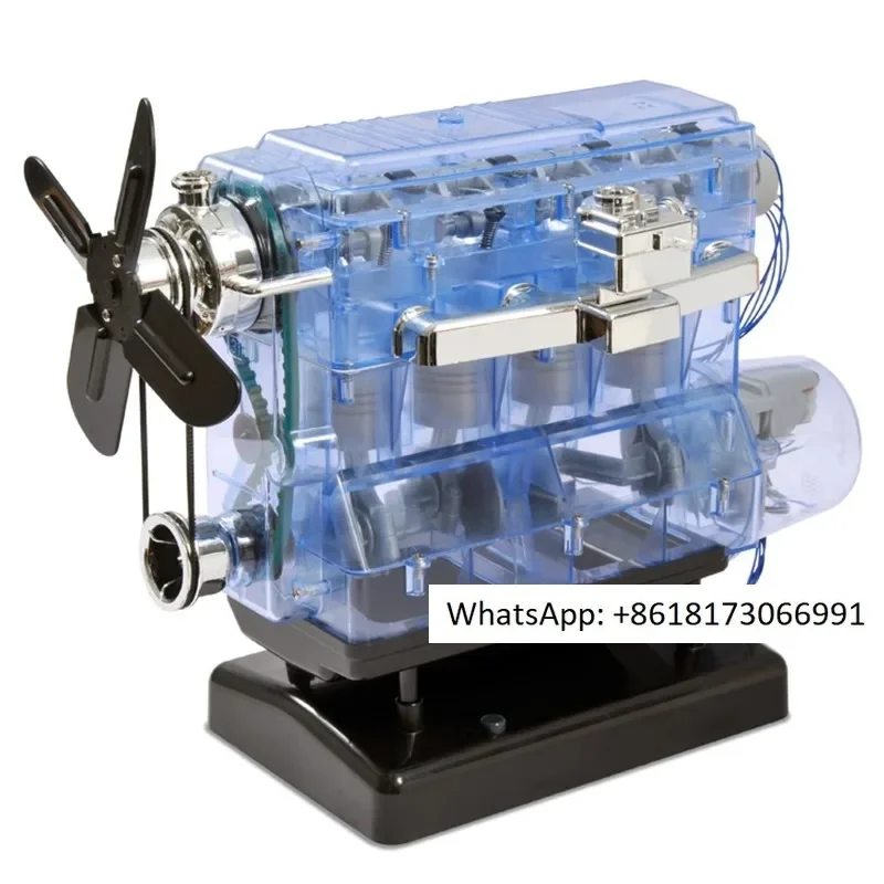 L4 inline four cylinder mini engine model, movable assembly toy car model with inline four engines