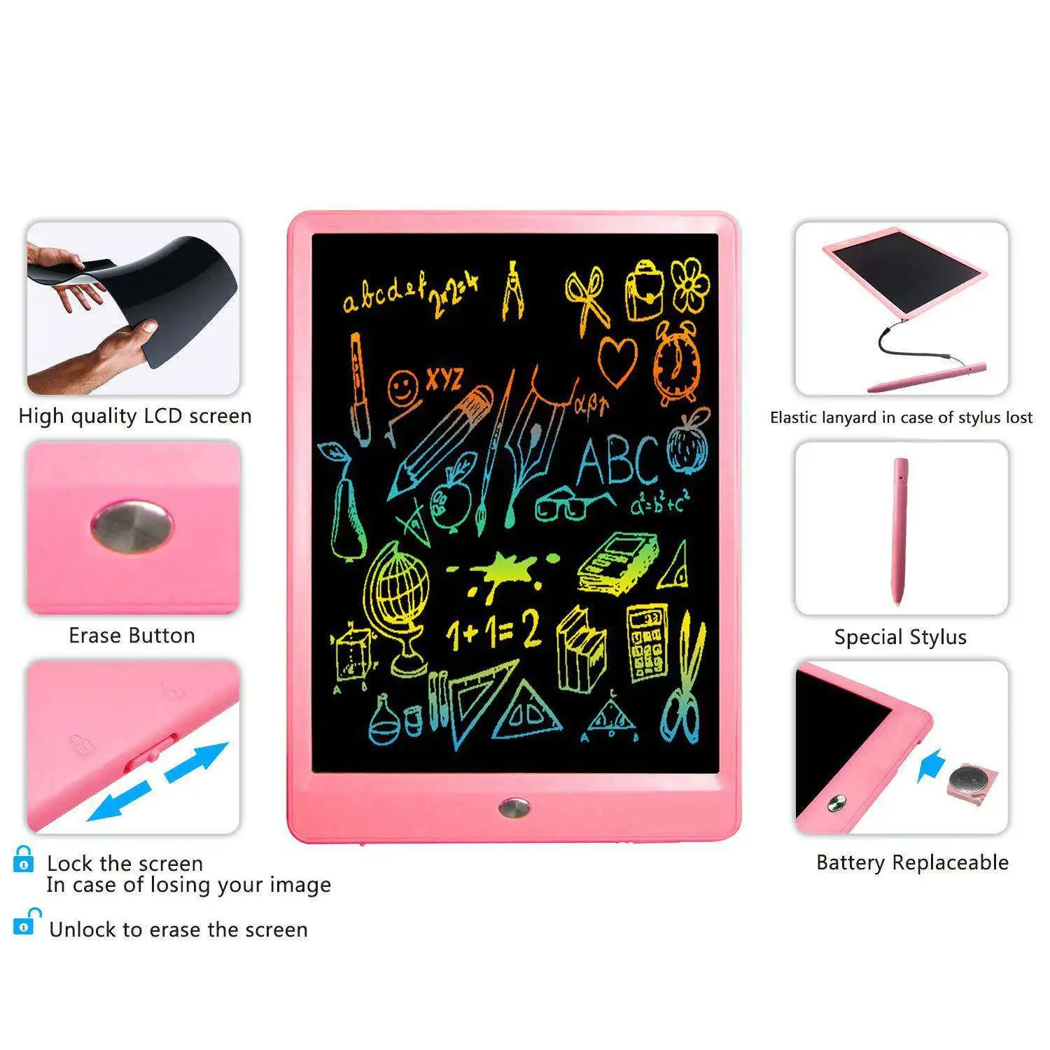 Erasable children's drawing board LCD LCD handwriting board Christmas gift office toy message board