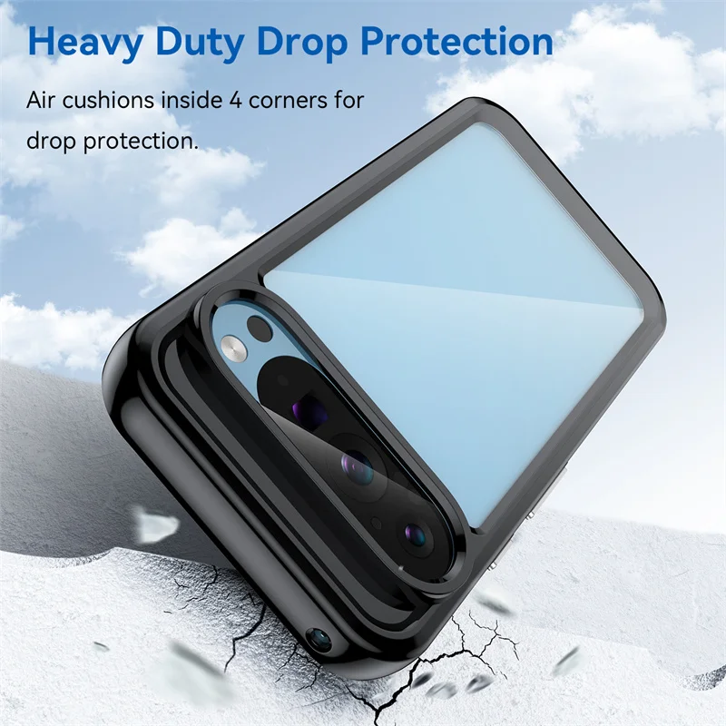 Colorfull Transparent TPU Case for Google Pixel 9 Pro XL 8A 8 5G Protective Cover Shockproof Clear Frame Shell Coque Fundas
