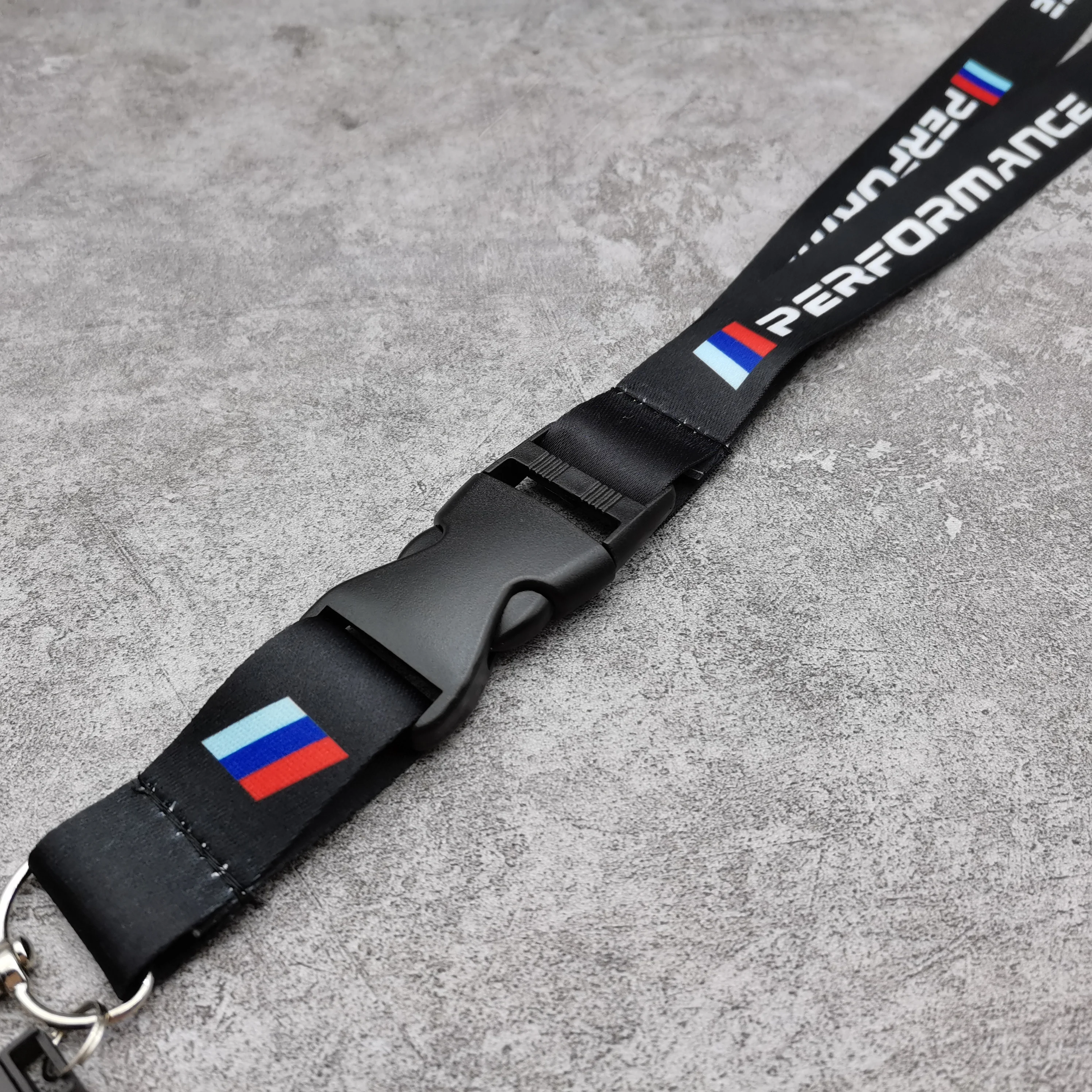 BMW Lanyard Nylon Printing Emblem Style Black White Red Blue Keychain for m Performance e90 e60 e46 car accessories Fashion Gift