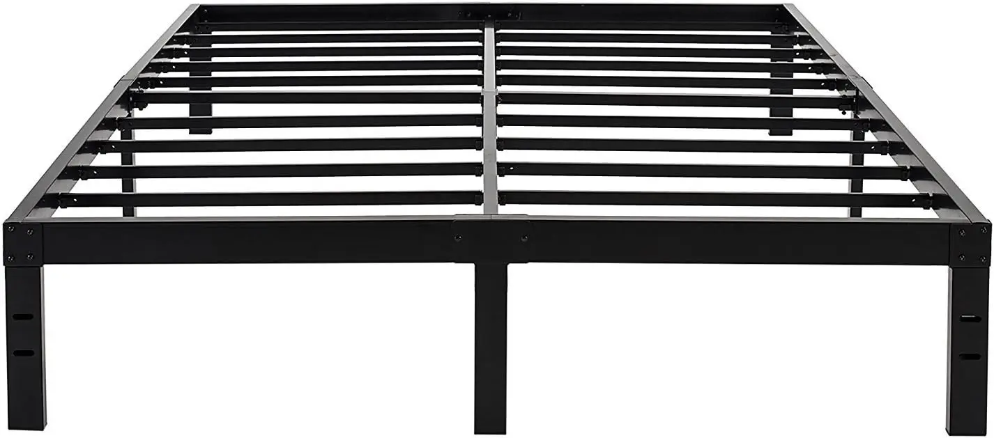 

14 Inch Reinforced Platform Bed Frame/3500lbs Heavy Duty/Easy Assembly Mattress Foundation/Steel Slat/Noise Free