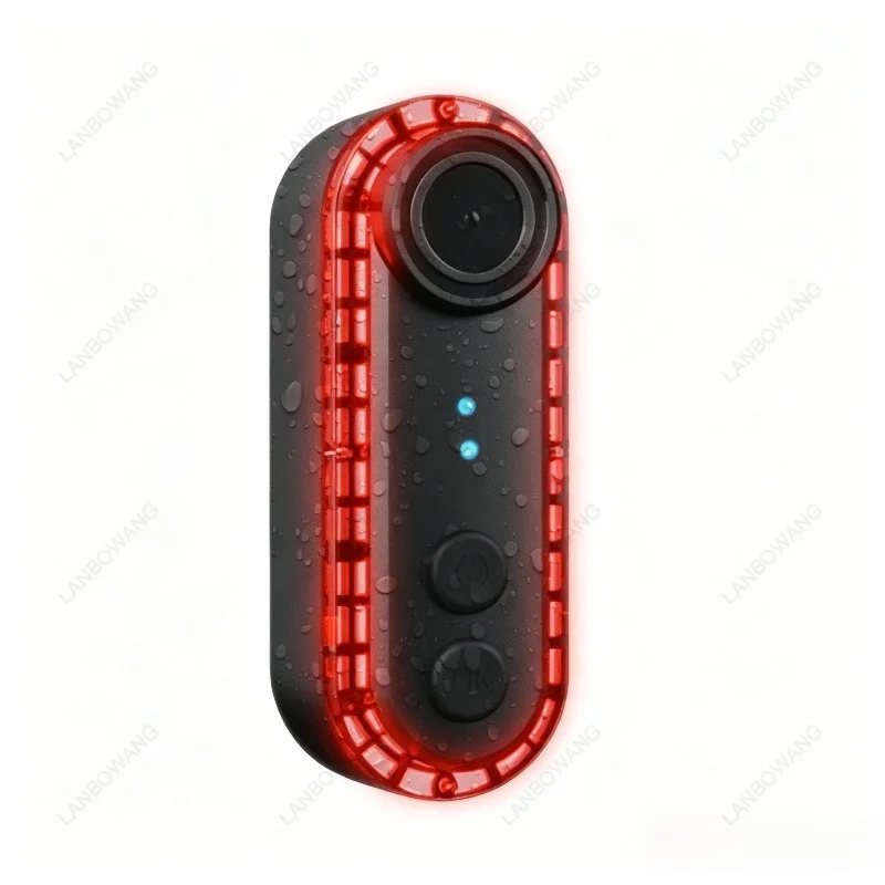 2 In 1 Smart Bike Tail Light Camera HD Video Recording 6 Hours Long Last Bright Light Cycling Safety Recorder