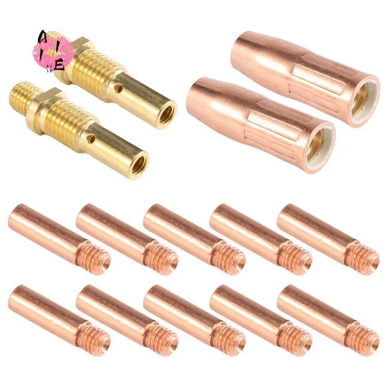 A11E-14 Pz Kit di accessori per torcia di saldatura Mig per Tweco Mini /1 e Lincoln Magnum 100L Kit punta ugello saldatore MIG