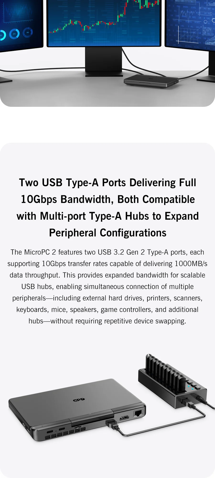 New 7-inch Screen Mini Laptop GPD MicroPC 2 Intel® Core™ I3-N250 16GB/512GB Portable Laptop Computer Notebook Windows 11
