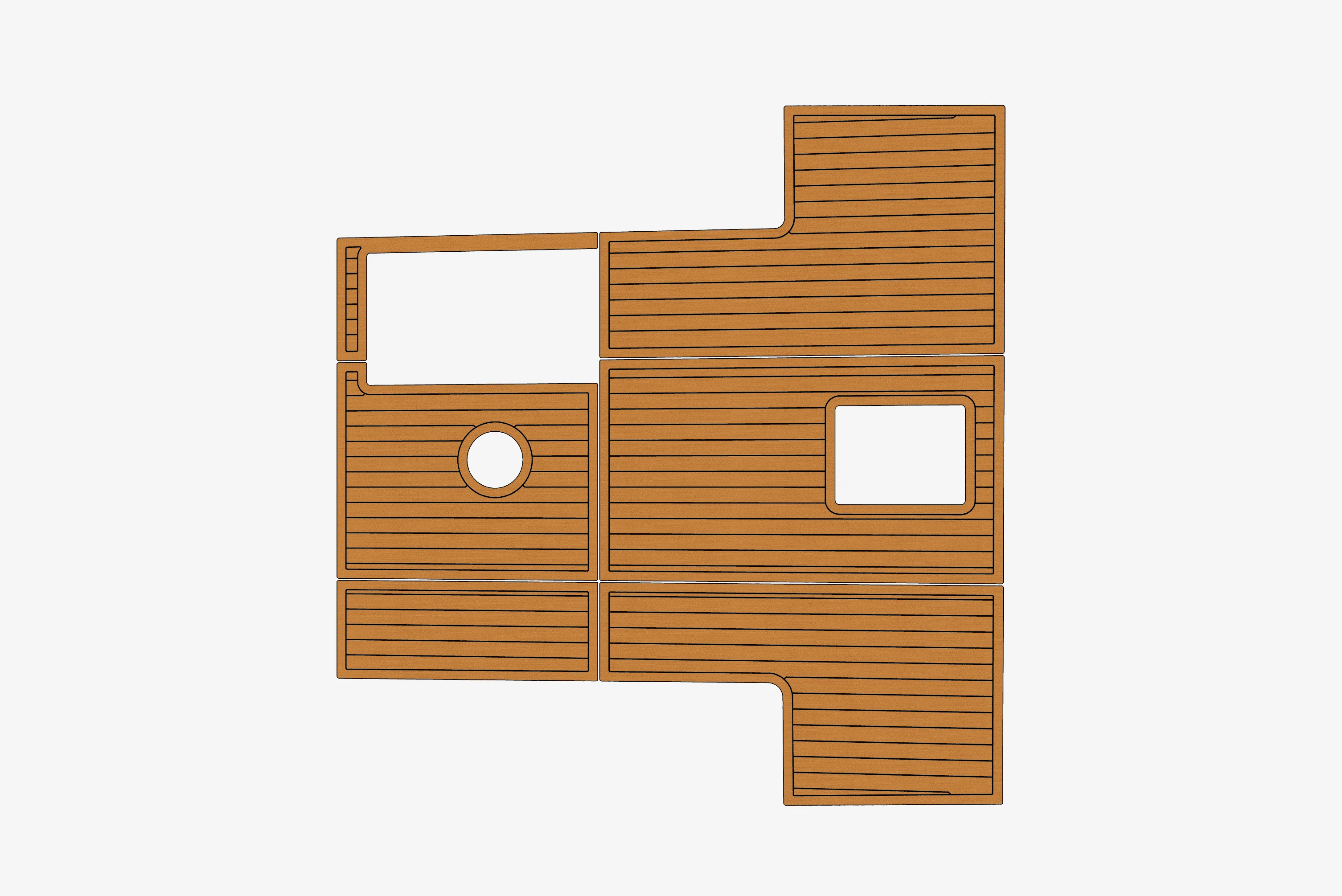 

Бургер 63 1/4 дюйма, 6 мм, пена EVA, нескользящий морской коврик из тикового ПВХ, морской коврик, ковер с аква-погревом, морской пол