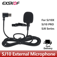 SJCAM SJ10 PRO External Microphone For SJCAM C200 / SJ10X / SJ10 PRO / SJ11 / SJ8 Pro / SJ8 Plus / SJ8 Air / A10 / A20 / A50