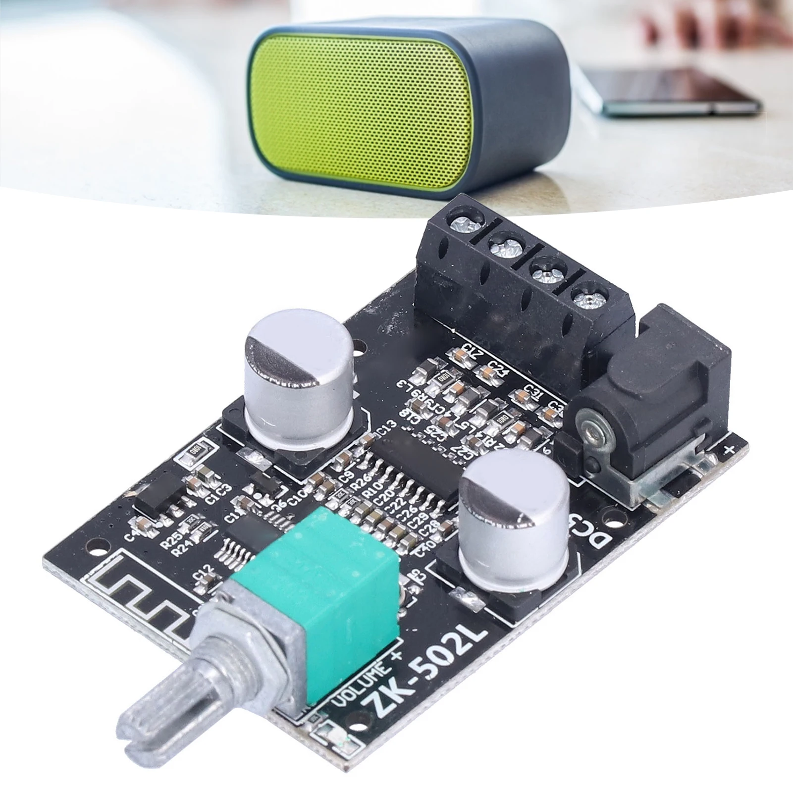 Bluetooth Power Amplifier Board ZK‑502L Bluetooth Power Amplifier Board Stereo Digital Audio Amplifier Module for DIY Speakers