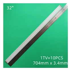 10 sztuk/partia 704mm LCD CCFL lampa podświetlenie rury, 704MM dla SHARP 32 calowy ekran monitora TV