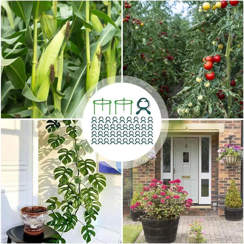 Garden Plant Supports Durable Plant Clips Garden Stakes Sturdy Eco-Friendly Plant Supports & Plant Stake For Family Friends