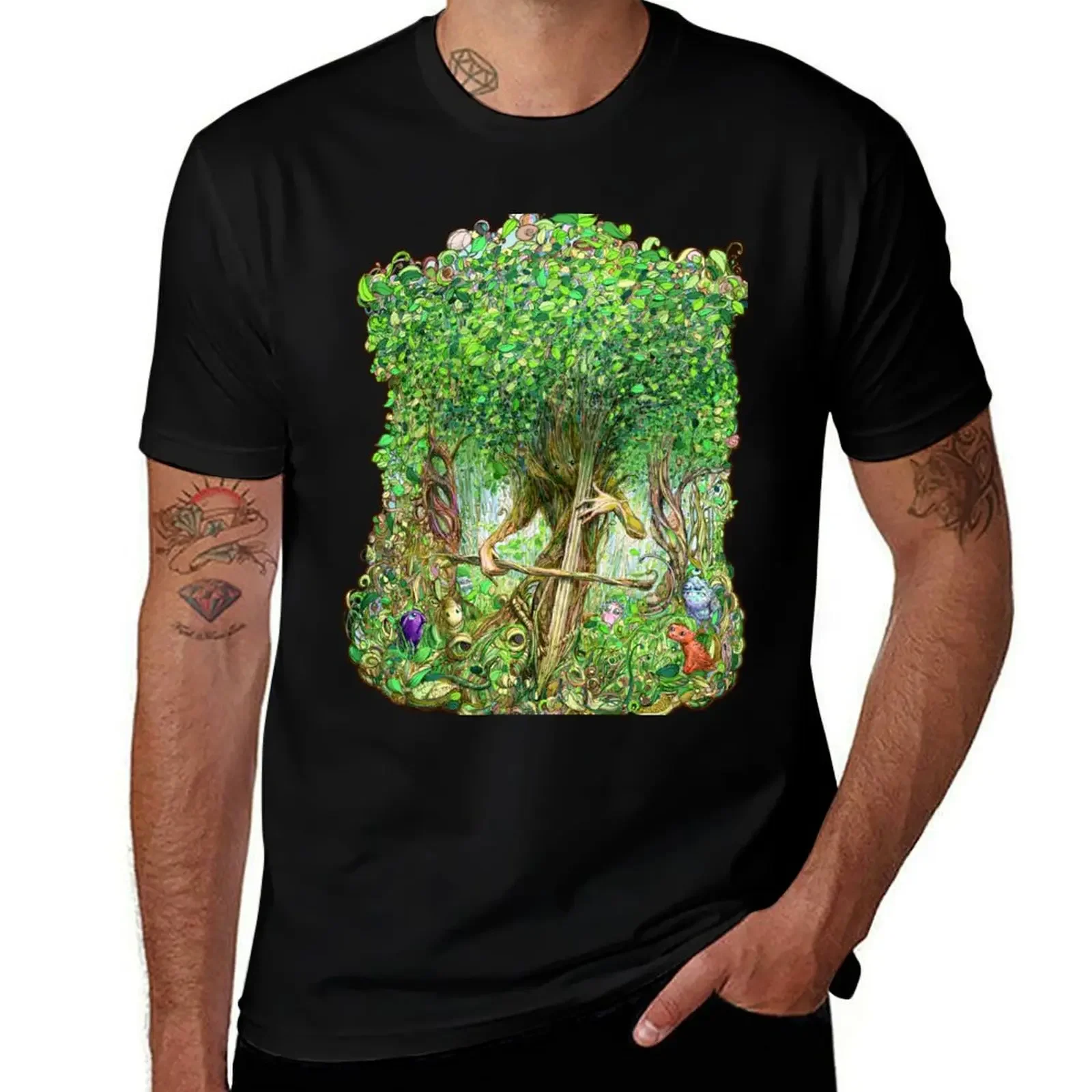 Forest Music in Color T-Shirt summer top tees cute clothes mens t shirt