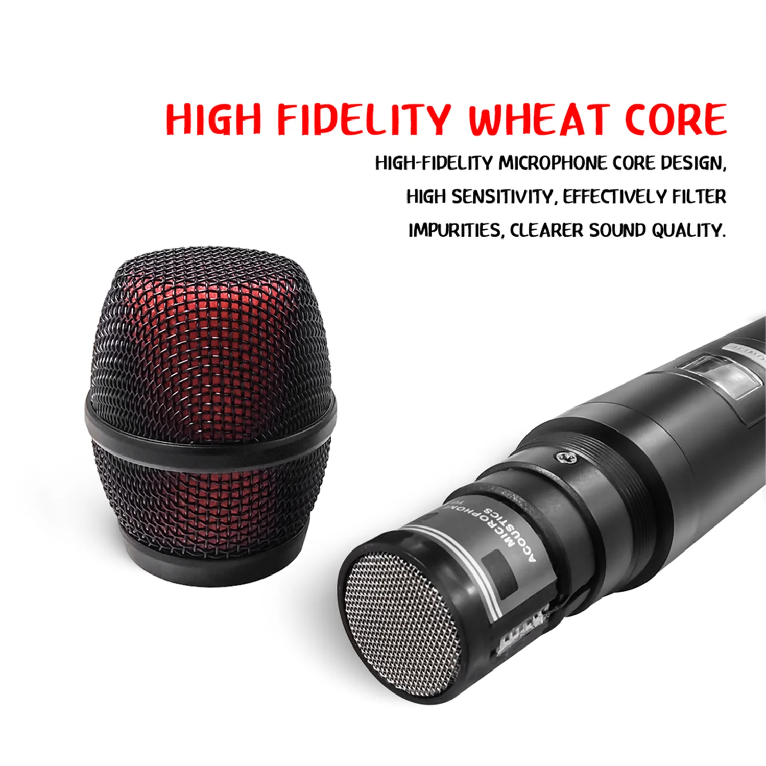 ميكروفون لاسلكي احترافي للترفيه المنزلي ، بطاقة صوت منزلية ، أغاني صوتية خارجية ، مرحلة كاريوكي ، 1 لمدة 2 ، GAW-UK999