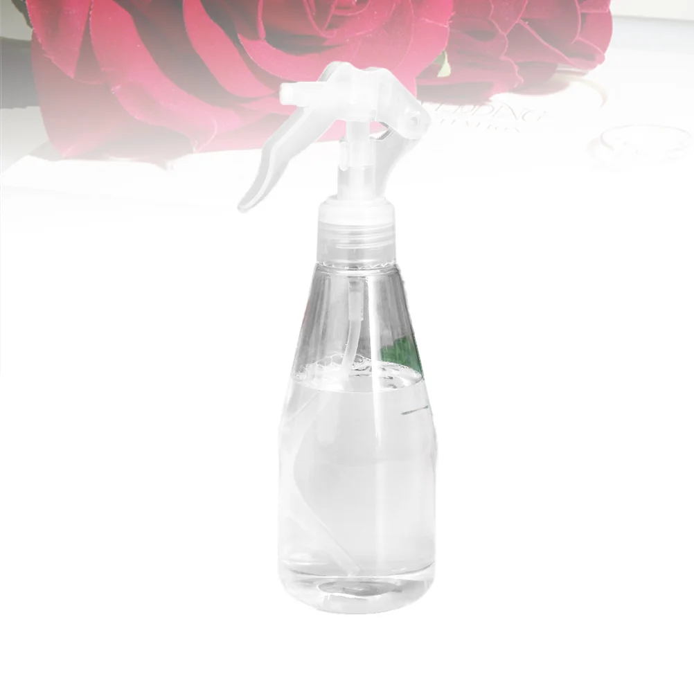 3pcs Plastic Spray Bottle Transparent Multi-function Refillable Bottle for Make Up Hair Cut Green Plants