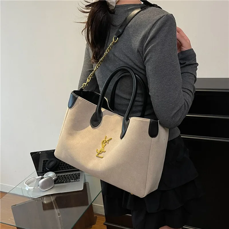 

Vintage Opulent Line Women Shoulder Bag Luxury Leather Crossbody Bag High End Tote Premium