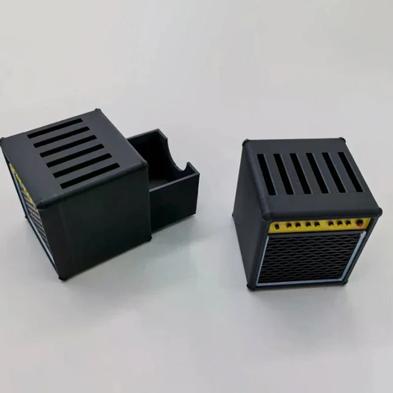 Suporte para palheta de guitarra portátil impresso em 3D com gaveta removível; Presentes à prova d'água e à prova de poeira para músicos