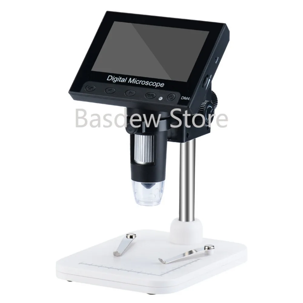 Experimental Maintenance Industrial Microscope HD 4.3-Inch with Screen Magnifier 1000x Digital Electron Microscope