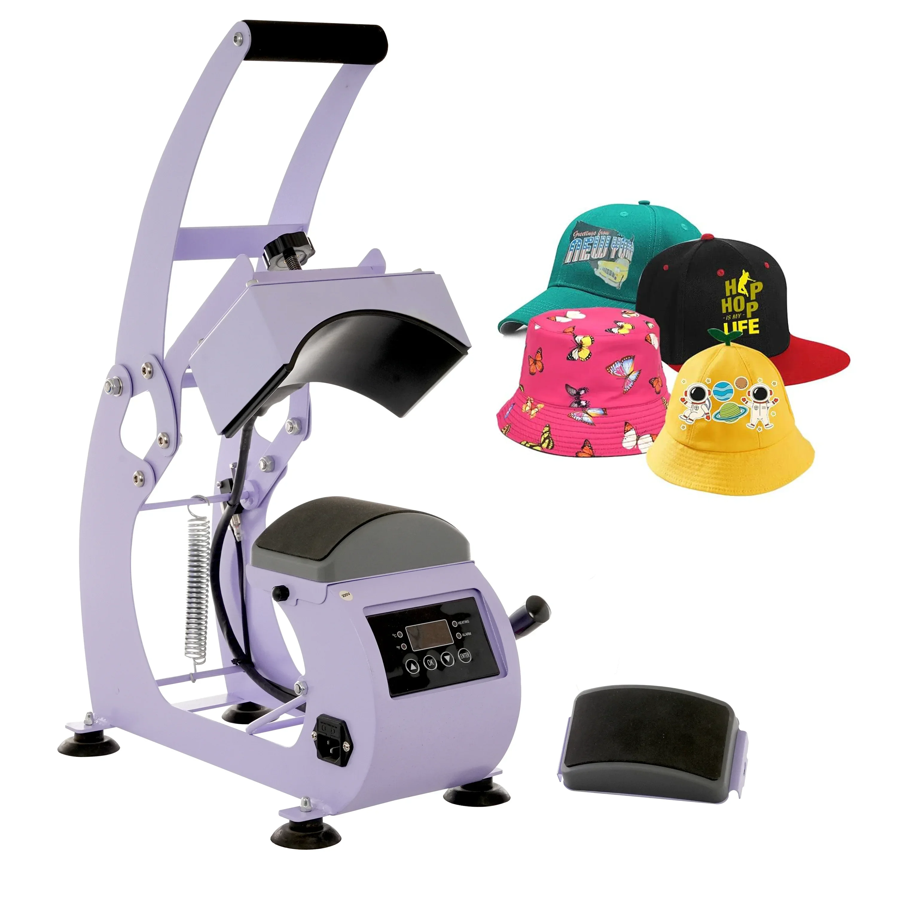 2 in 1 New Manual cap heat press sublimation machines hats heat press sublimation for small transfer cap logo