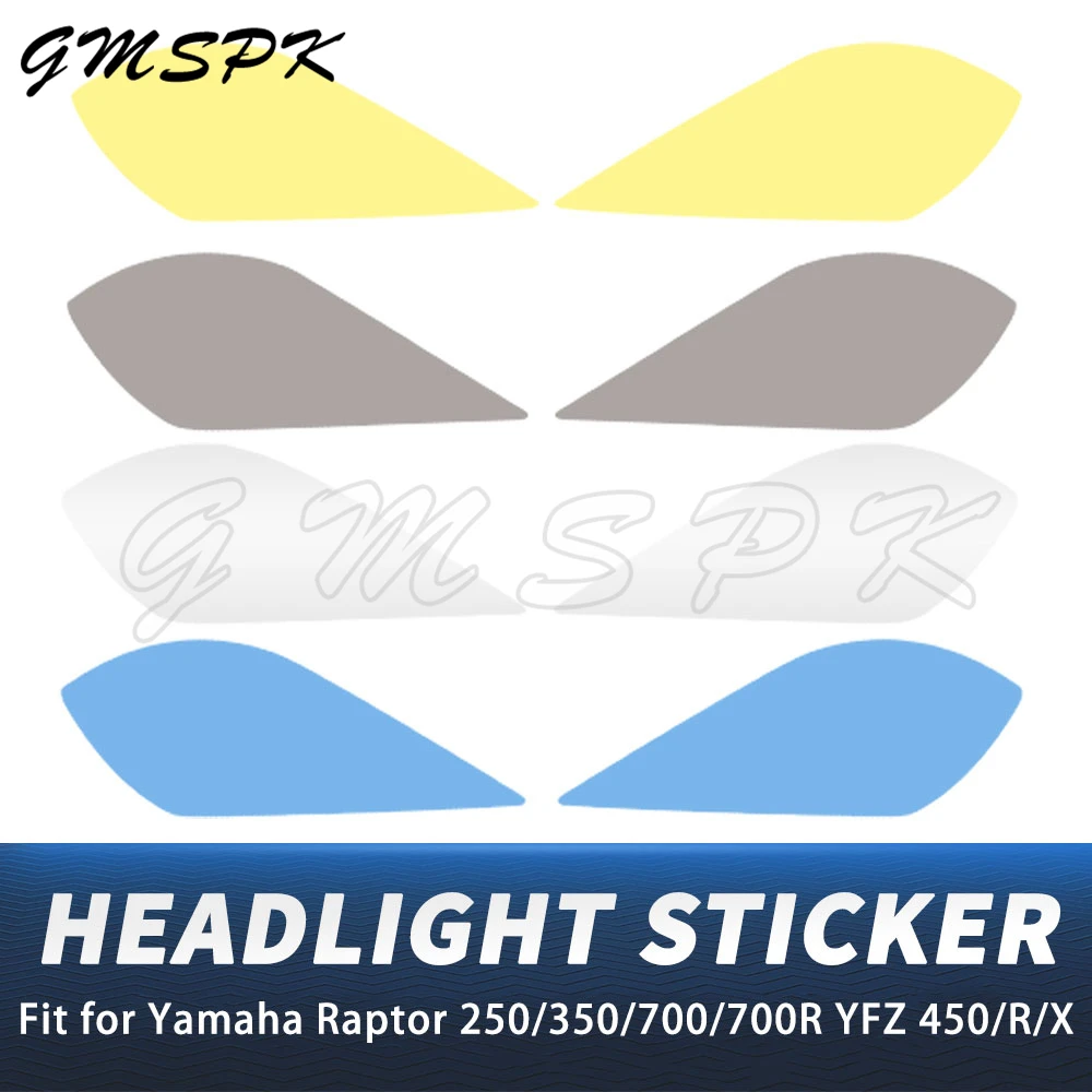 

Подходит для Yamaha YFZ450/R/X Raptor 700 700R 250 Wolverine 450 350, наклейки на фары мотоцикла, тонировочная декоративная пленка для фар