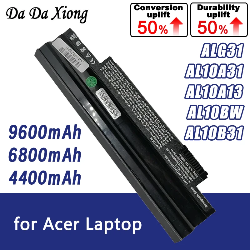 

Новый аккумулятор для ноутбука Acer Aspire One D255 D257 D260, AL10A31 AL10B31 AL10G31 AK.006BT.074 ICR17/65L C.BTP00.12L