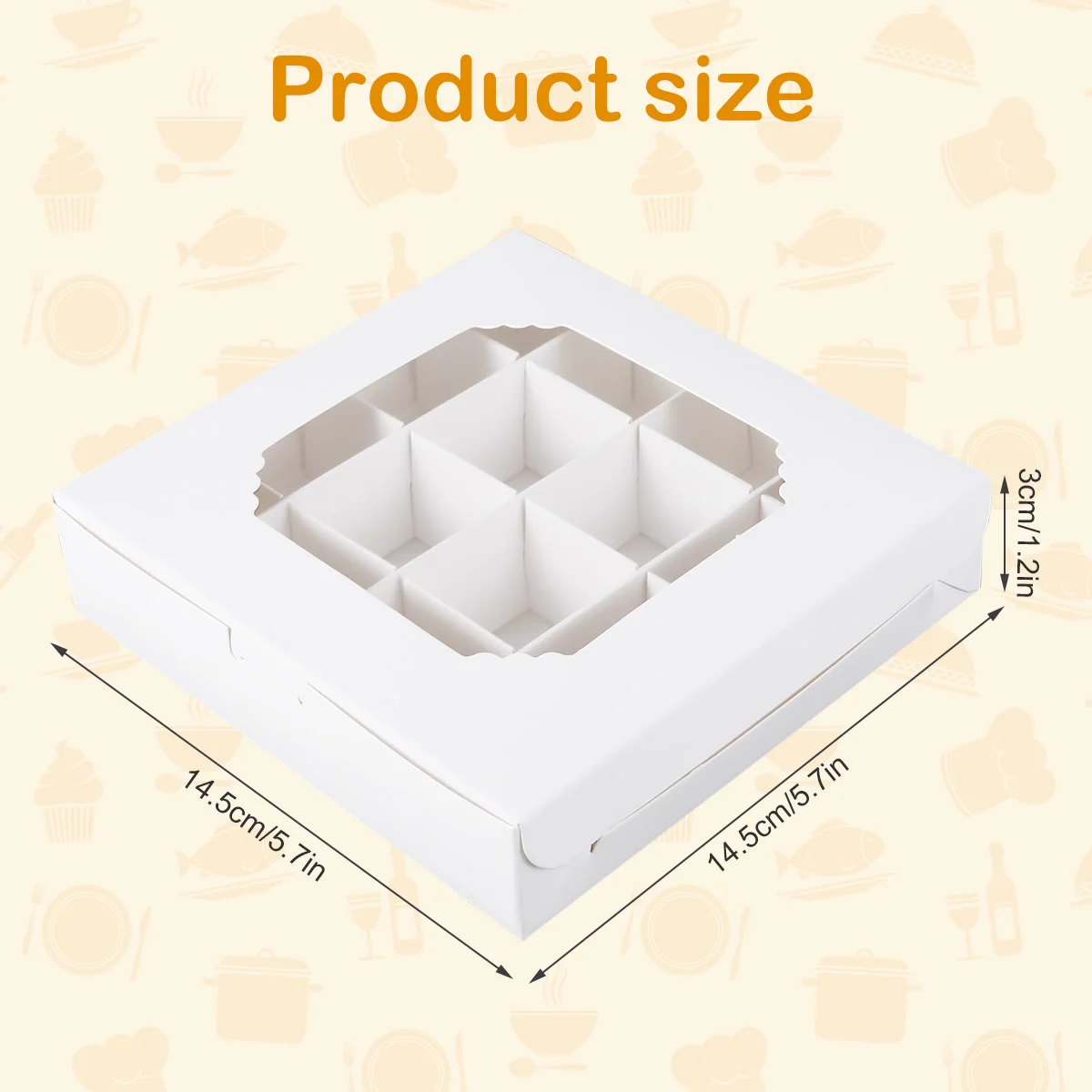 Empty White Pick And Mix Sweet Boxes, 20/40pcs
