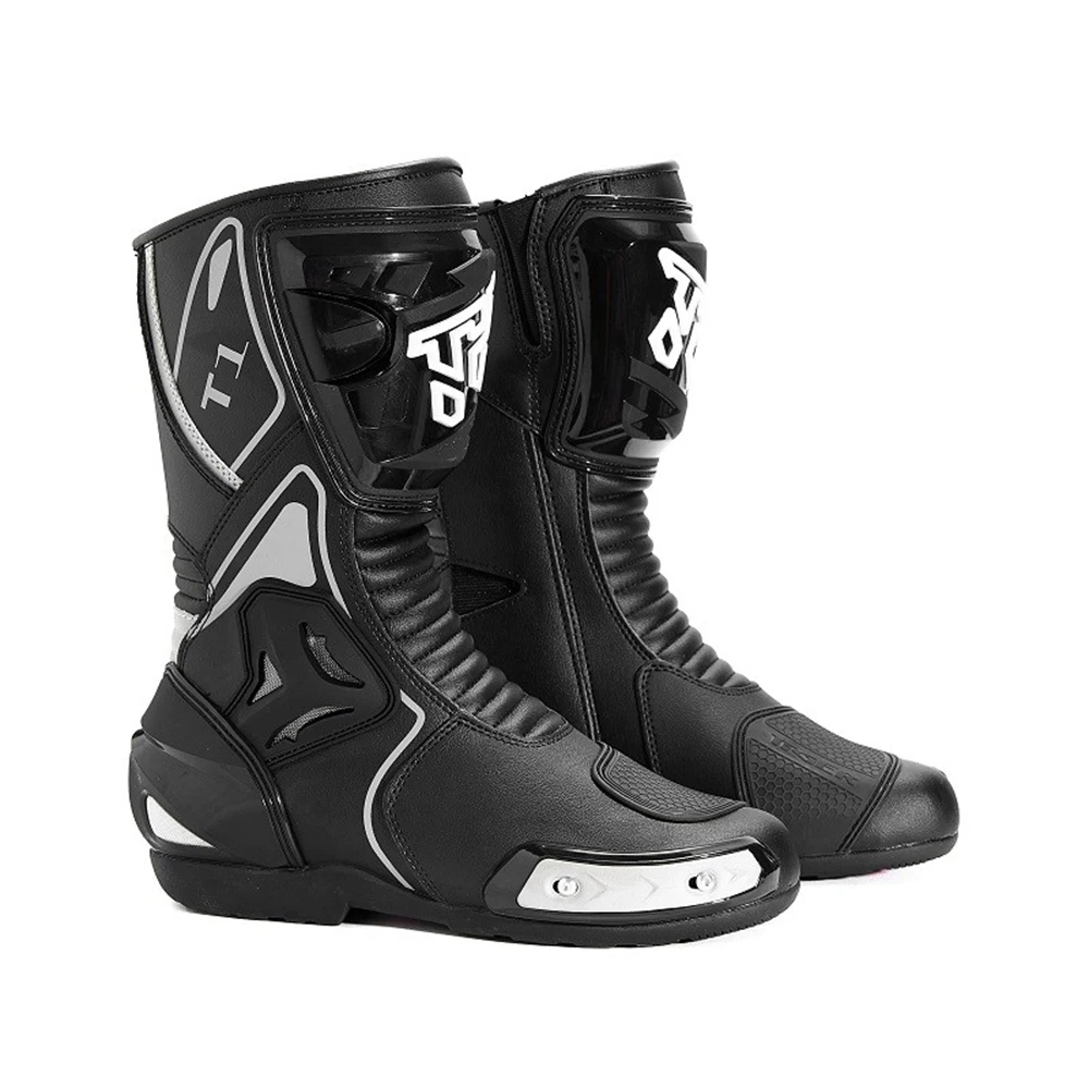 

Motorcycle Boots Non-slip Motorcycle Items Crashproof Off Road Racing Boots Impact Resistance Men's Biker Boot Waterproof
