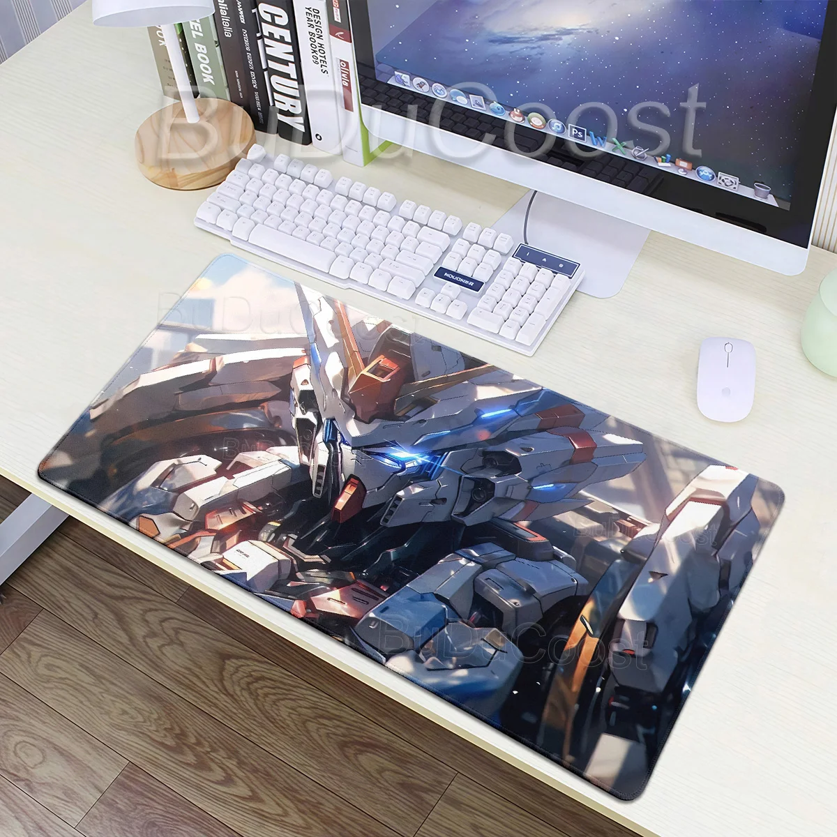 Mechanical Warrior Gundam Mouse Pad Gamer Large Computer Notebook Mousepad Carpet Gaming Accessories KeyboardRubb er Desk Mat