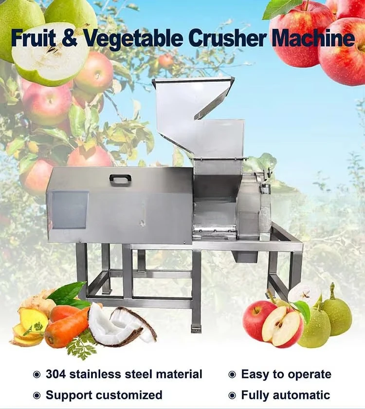 Industrial Electric Mini Fruit and Vegetable Hammer Crusher Juice Processor