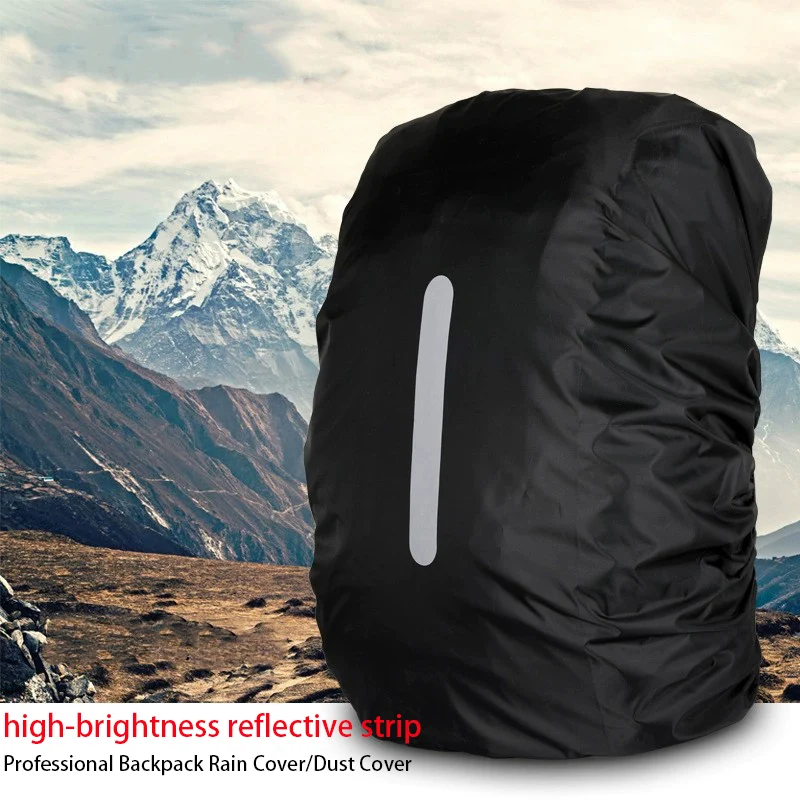 Reflective Waterproof Backpack Rain Cover Outdoor Sport Night Cycling Safety Raincover  Camping Hiking Waterproof Cover