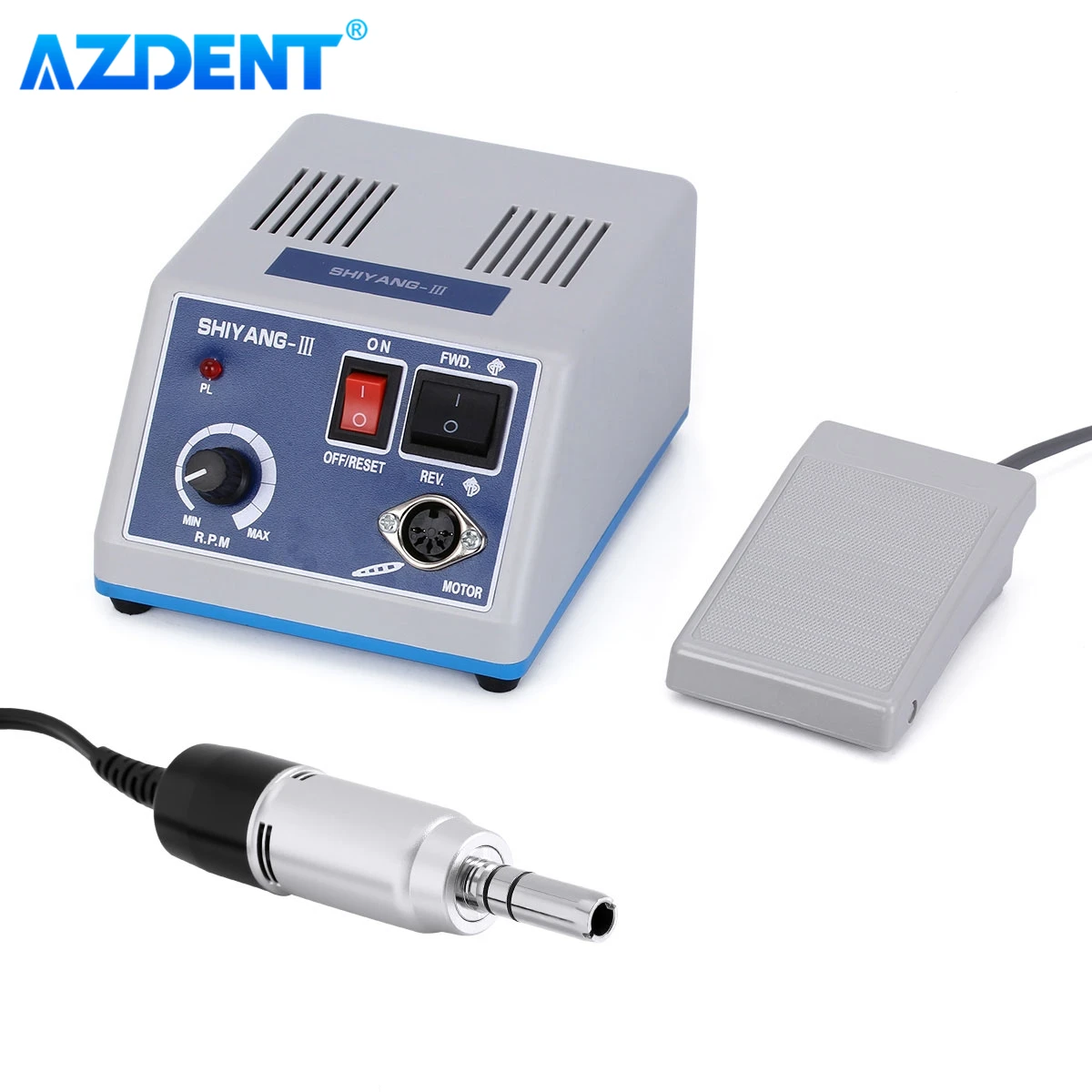 AZDENT Dental 35000 RPM E Type Polishing Micro Motor Handpiece + Micromotor Polisher N3 New Marathon Polishing Unit