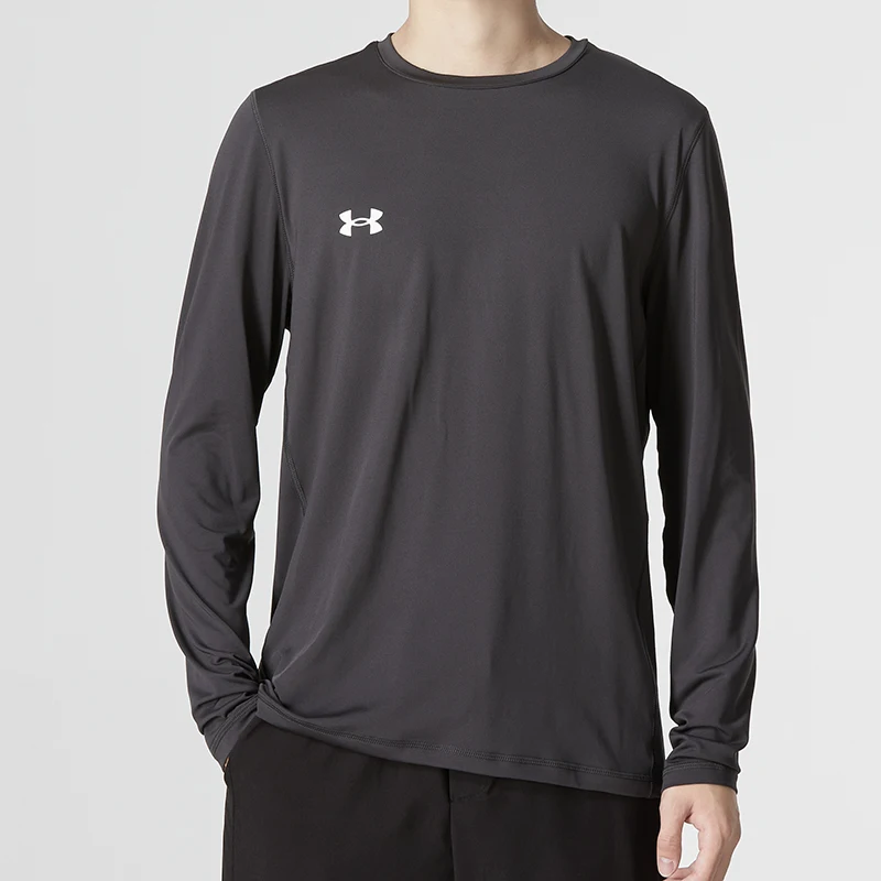 

Мужская трикотажная футболка Underarmour с длинными рукавами, удобная быстросохнущая спортивная одежда для тренировок, топ 22600307-011