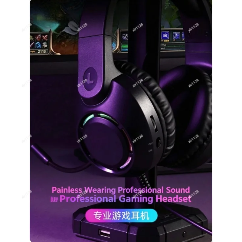 Wired Over-ear Headset Gaming Headphones with Mic for Desktop Laptop Computer
