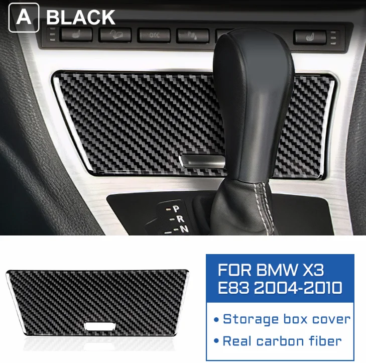 

Carbon Fiber Gear Shift Ashtray Cover Trim Sticker For BMW X3 E83 2004-2010 Model Year Interior Upgrade Dashboard Accessories