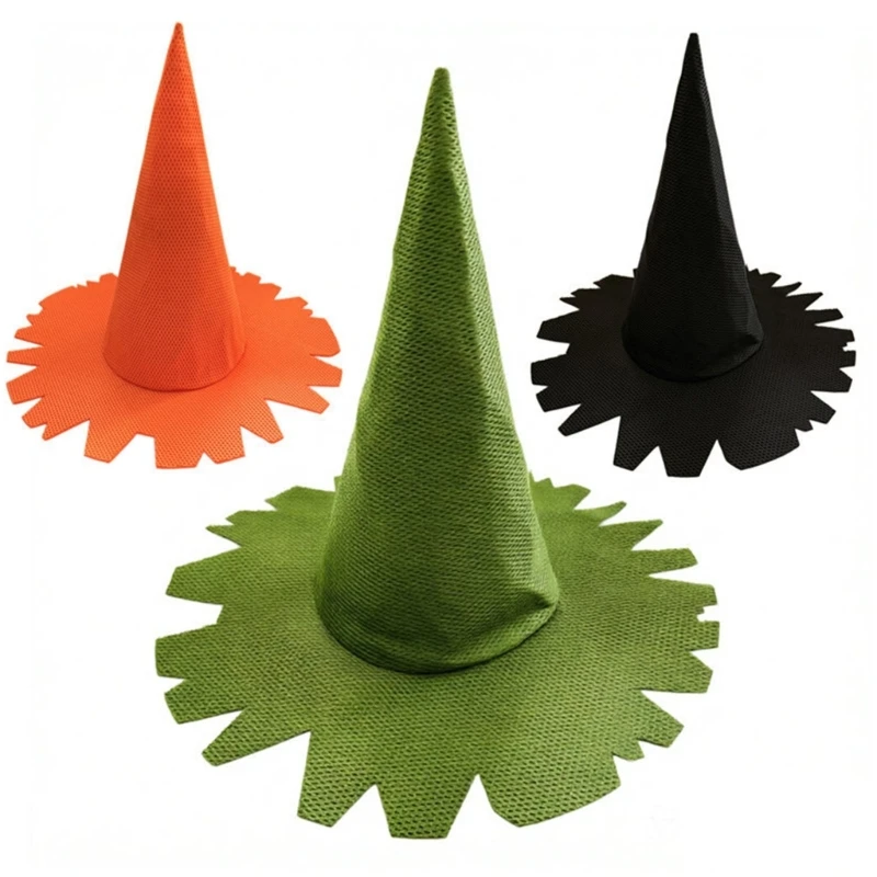 DXAE Pointed Polyester Witch Hat with Structured for Costume Styling