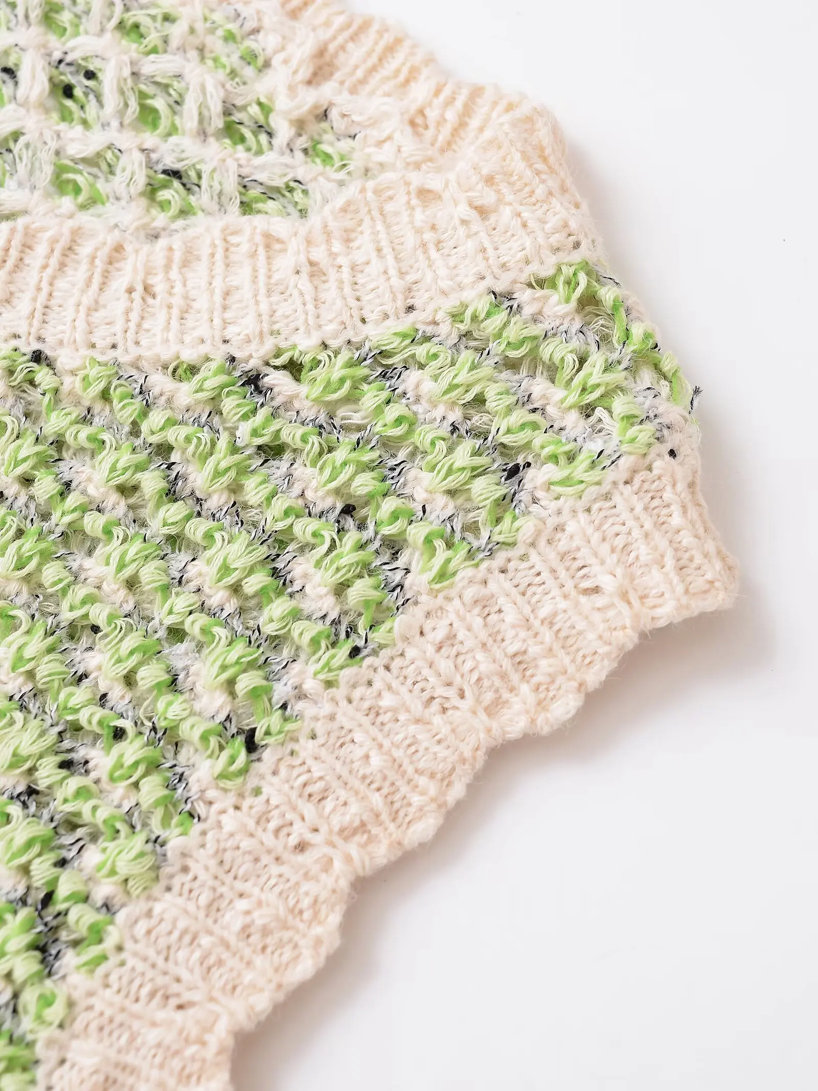 YY1303 ZA25 summer new women's clothing contrasting color splicing texture sleeveless round neck knitted vest vest vest vest ves