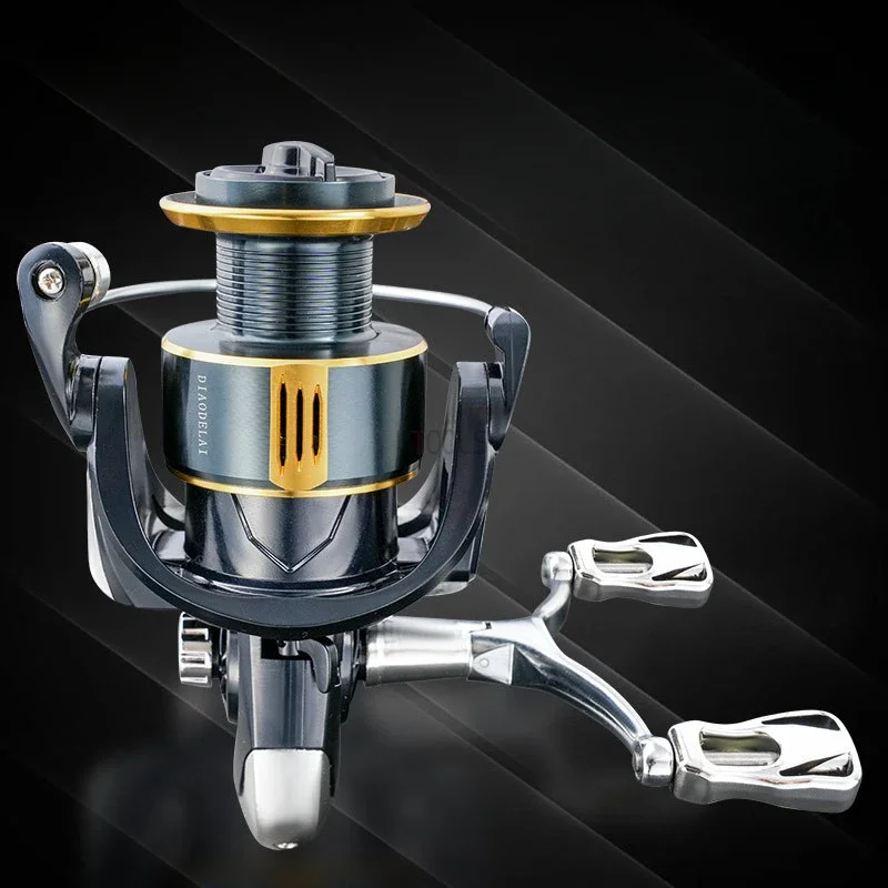 

OT2000-7000 Ultra-Light Spinning Fishing Reel Metal Double Rocker Arm 5.2:1 Ratio 8KG Max Drag Professional Perfect for Fishing
