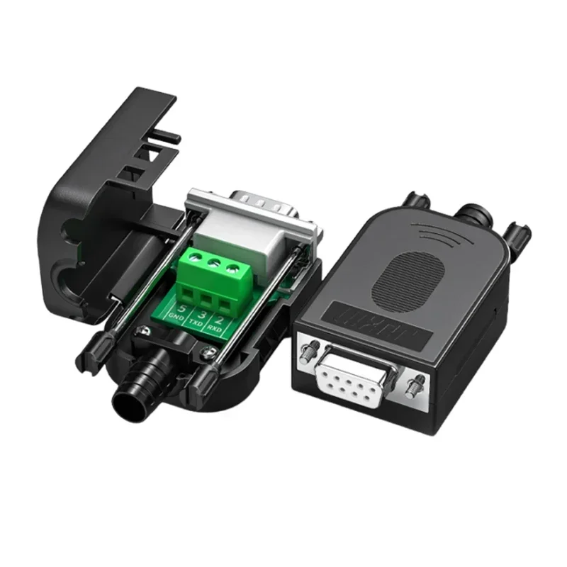 DB9 RS232 Solderless Male Female Connector 235 Plug Serial Adapter COM Interface 9-pin Line Board Head 9Pin Breakout Terminals