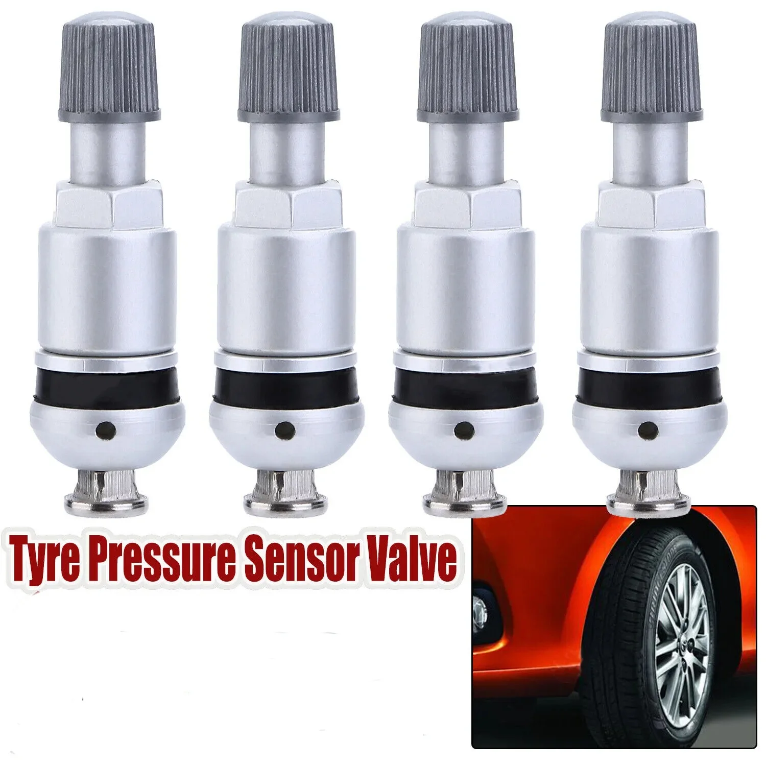 4pcs Wheel Tyre Pressure Sensor Valve TPMS Stem Repair for Mercedes Audi BMW VW