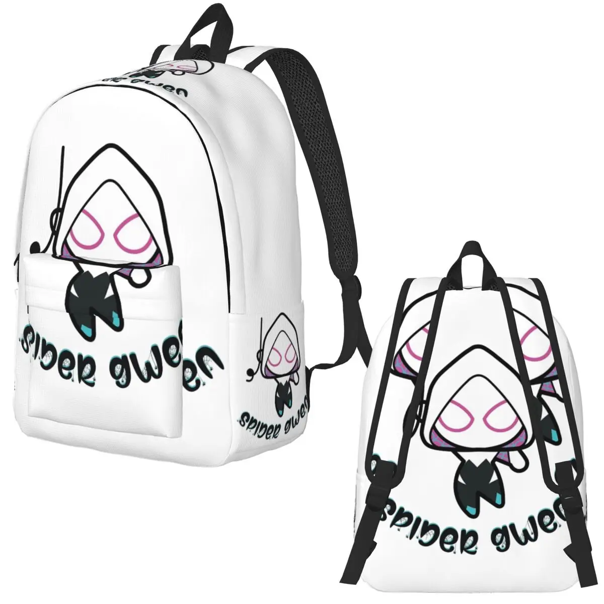 Spider Gwen Spider-Gwen Backpack Elementary High College School Student Bookbag Teens Daypack Hiking