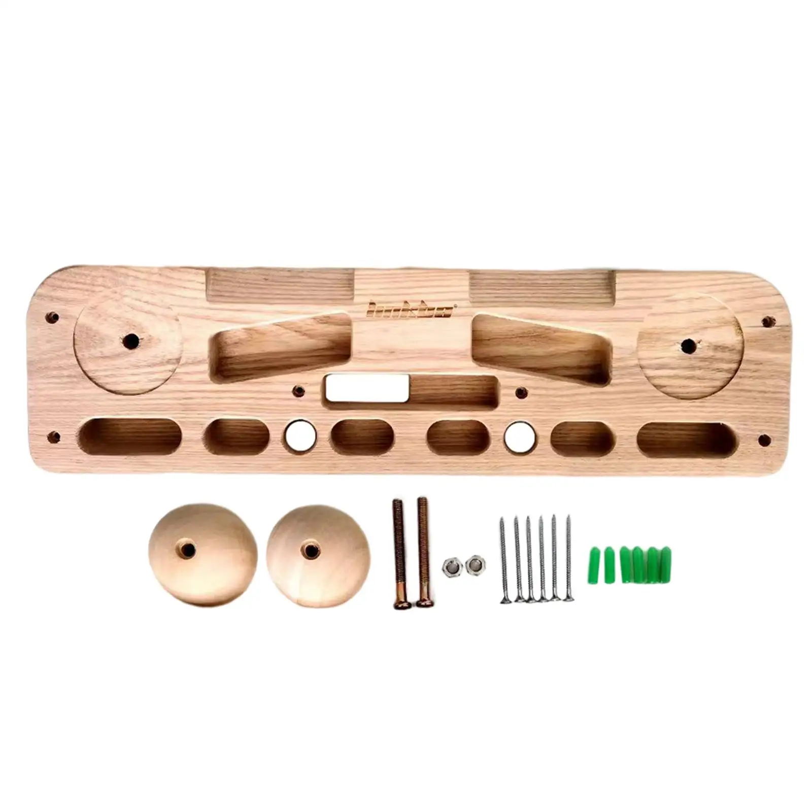 Portable Hangboard Finger Strengthener Training Finger Grip Strengthen Your Grips, Arms and More Wooden Hang Board for Indoor