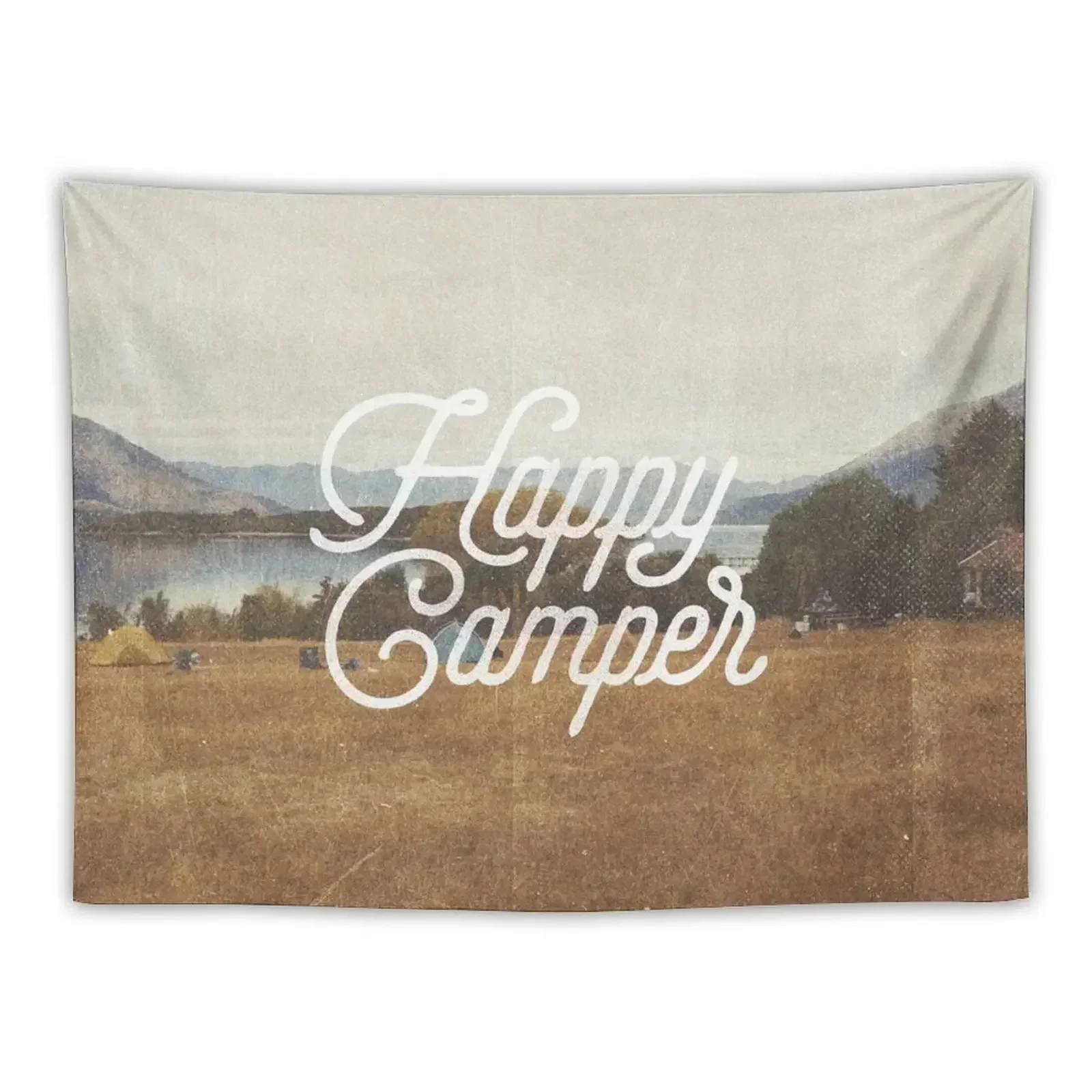 

HAPPY CAMPER Tapestry Room Decorations Home Decorations Mushroom Cute Decor Tapestry