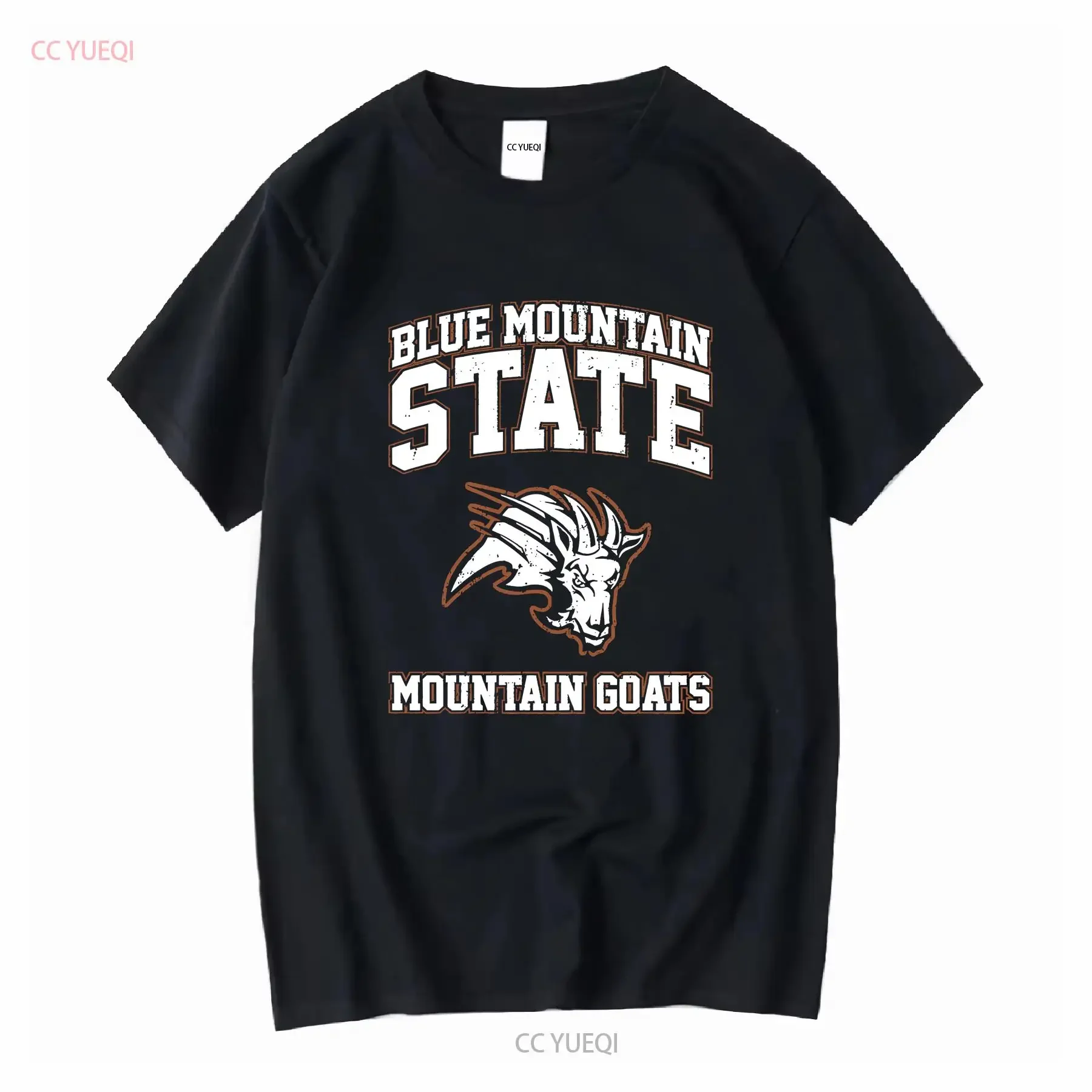 تي شيرت Blue Mountain State Goats Essential بأكمام طويلة أو قصيرة، قميص عتيق مغسول وناعم ومريح للارتداء اليومي