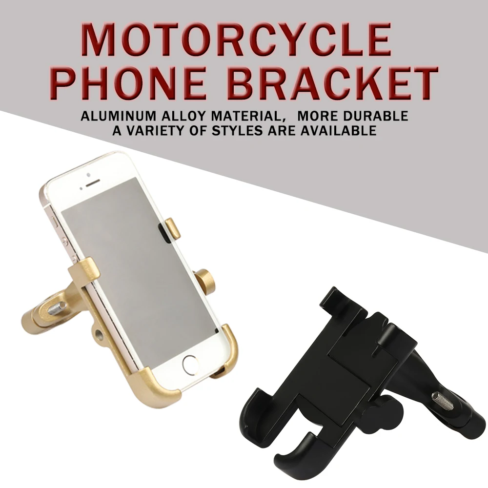 Motorcycle Phone Bracket Aluminum Alloy Motorcycle Phone Holder For Cellphone Holder For Moto Holder Bike Handlebar Holder