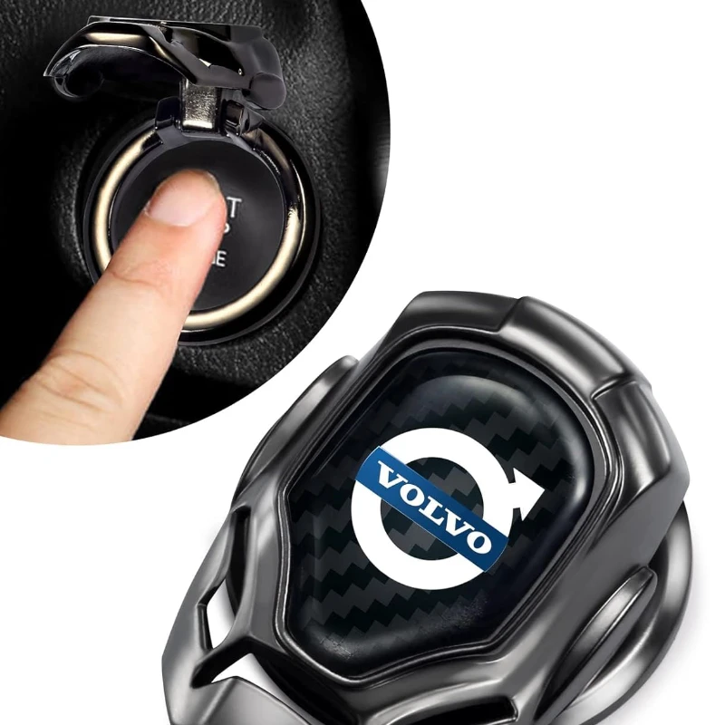 2024 New Volvo Metal Car Engine Button Cover Volvo XC40 XC60 XC90 V90 V60 S90 S60 2016-2020 2021 2022 Car Accessory