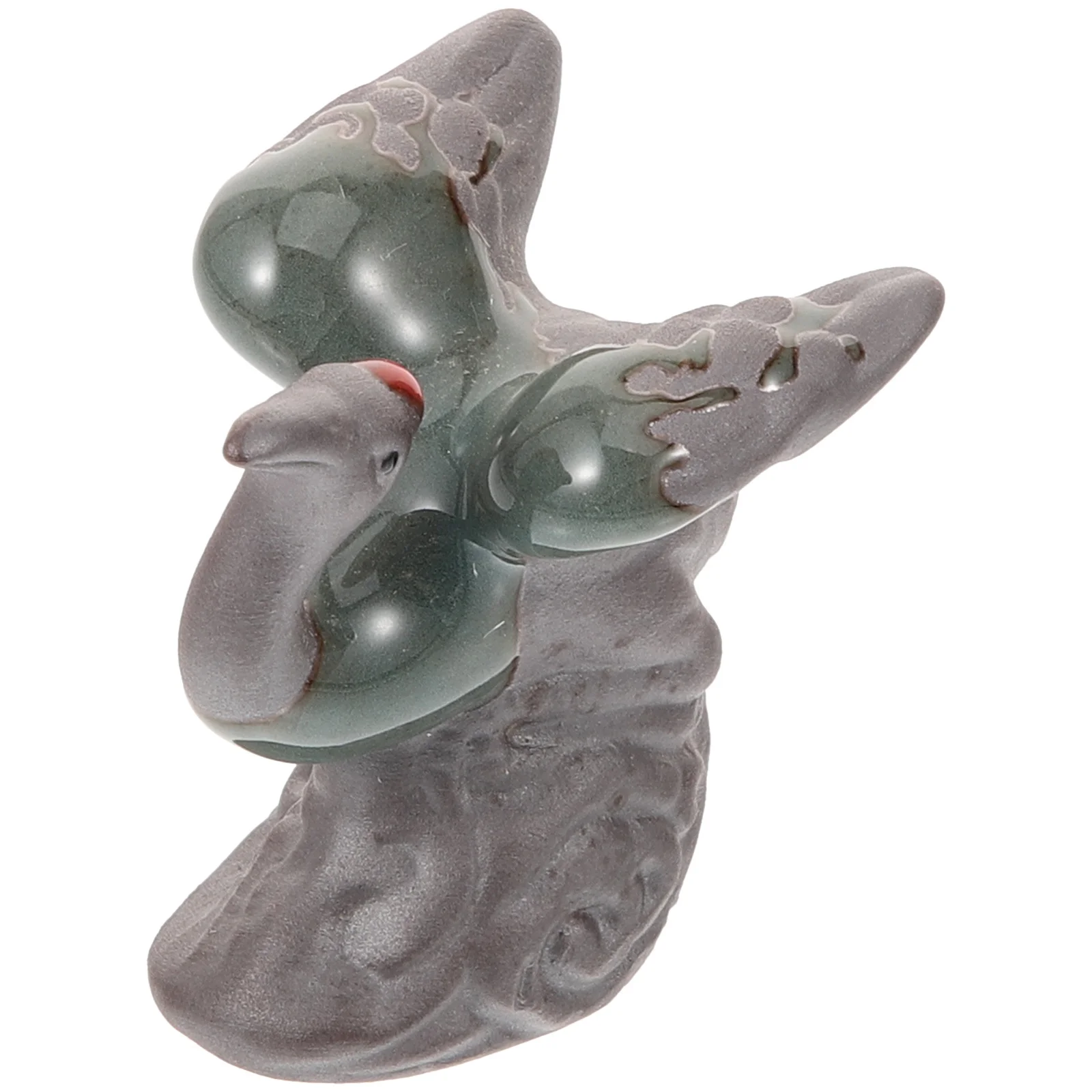 

Miniature Ceramic Crane Sculpture Stable Material Garden Decor Fish Tank Bonsai Micro Landscape Ornament Indoor Outdoor