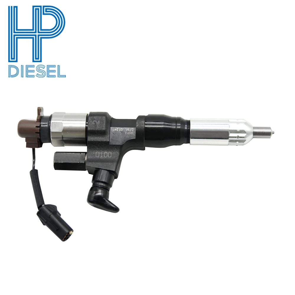 6pcs/lot High Pressure Diesel Injector 095000-6593 For DENSO V4600 Engine OEM Compatible Wholesale Price