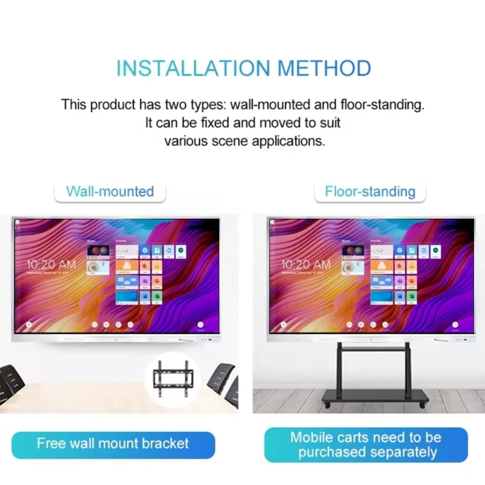 OSK HY-8605 86 Inch Smart Interactive Whiteboard Touch Screen Digital Interactive Flat Panel For Teaching And Meeting