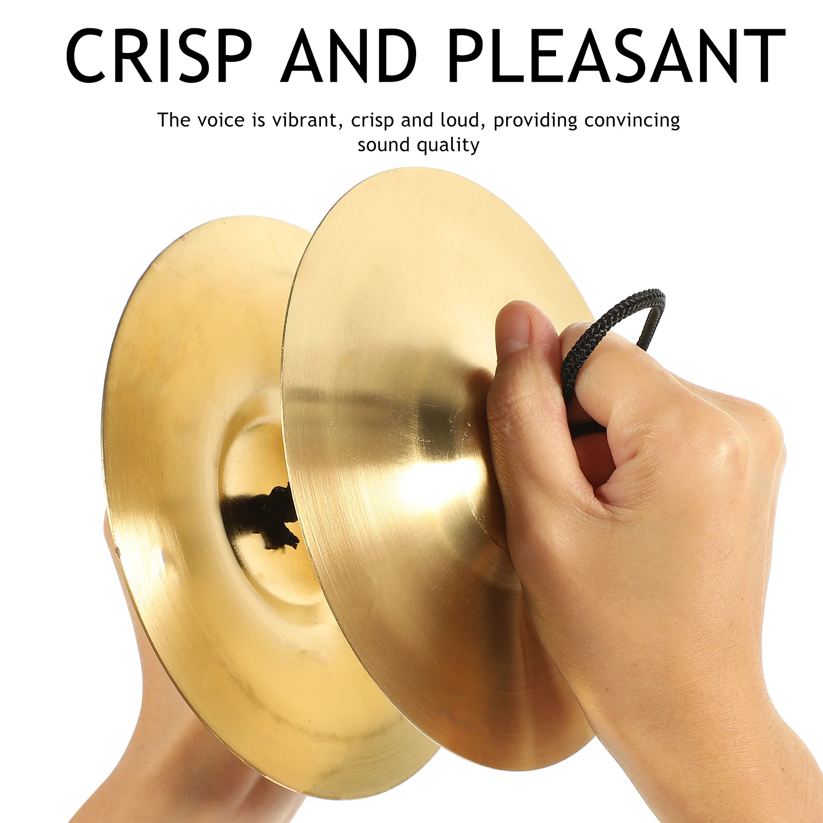 

6pcs 6 Pieces Percussion Hand Cymbals Musical Instrument Training Finger Copper Small