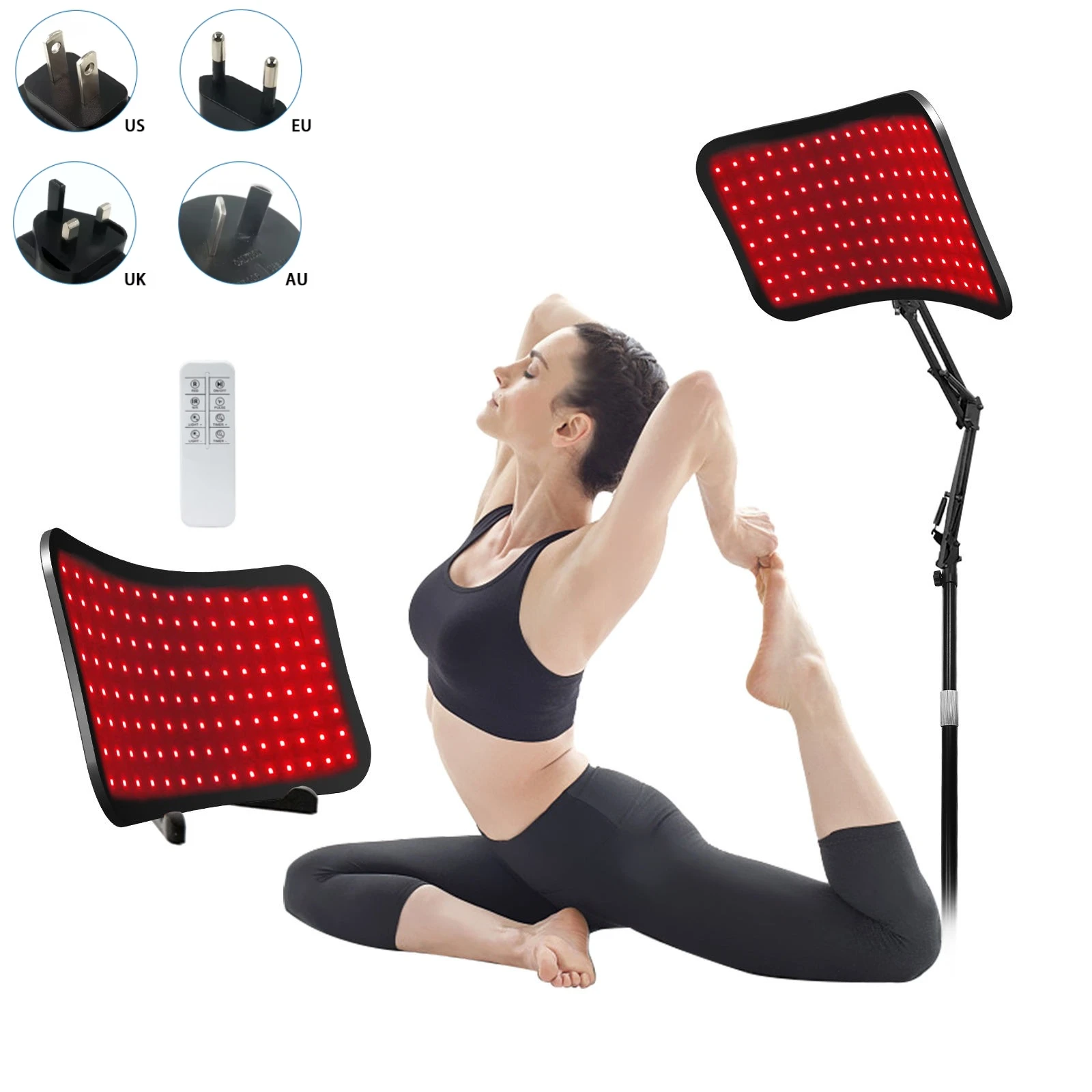 

Светодиодная терапевтическая лампа с регулируемой подставкой и красным (660 нм), инфракрасным светильником (850 нм), для косметического лечения боли в мышцах, кровообращения