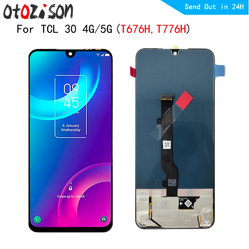 TCL 30 5G T776H LCD 디스플레이 화면용, TCL 30 4G T676H LCD 디스플레이 화면용 터치 패널 디지타이저 프레임 어셈블리 포함