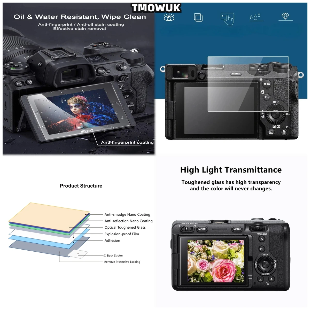 

For A7S3 A7R3 A7RM3 A7RMII A7MII A7MIII A7C - 9H Durable LCD Tempered Glass Screen Protector