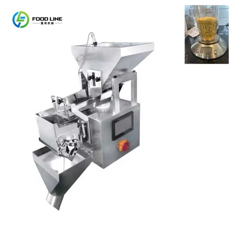 Automatic Weighing Filling Machine 1 Head Linear Weigher Coffee Granule Powder Nuts Snacks Packing Machine Custom